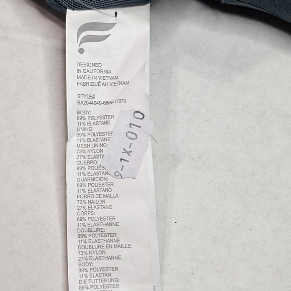 FABELTICS Oasis Twist Medium Impact Sports Bra in Storm Slate Size XXL/1X NWT - Picture 3 of 8